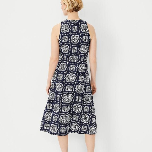 Ann Taylor Tile Midi Dress New - Picture 2 of 3